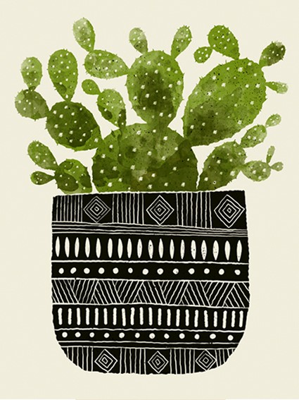 screen print, wall art, home decor, cactus, southwestern, succulent