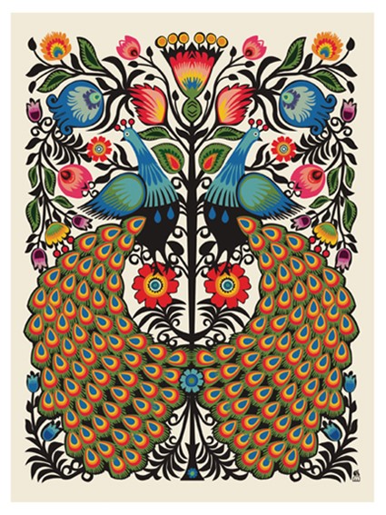 Peacocks Greeting Card