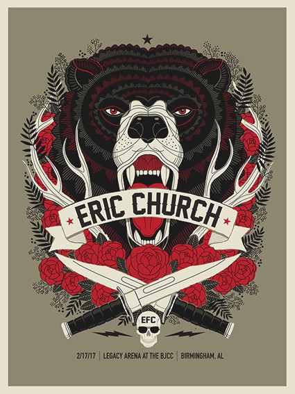 ERIC CHURCH -BEAR HEAD
