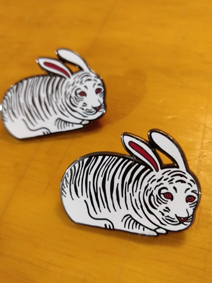 TWO TIGER BUNNY PINS