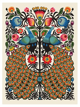 Peacocks Greeting Card