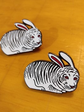 TWO TIGER BUNNY PINS